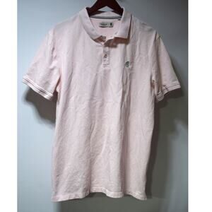 Pringle of Scotland Pink Polo Shirt Mens XL 100% Cotton Short Sleeve